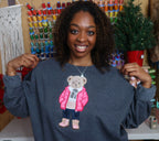 Cozy Bear Applique Embroidery Design