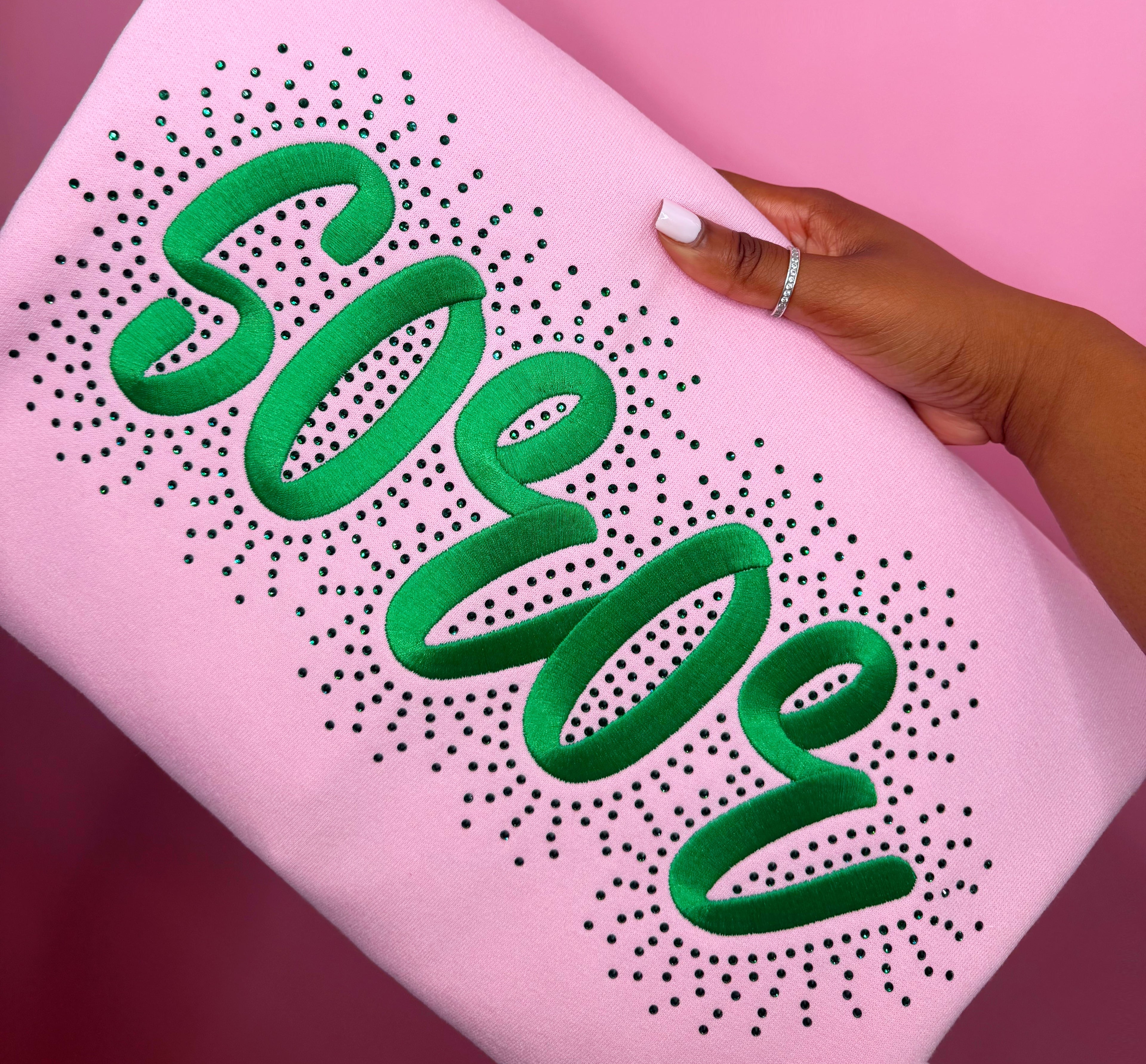Soror Stitched & Stoned Sweatshirt