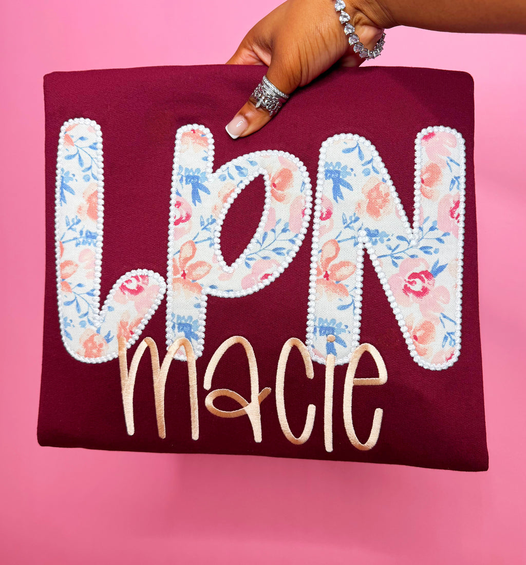 Healing Hands Pearled Sweatshirt