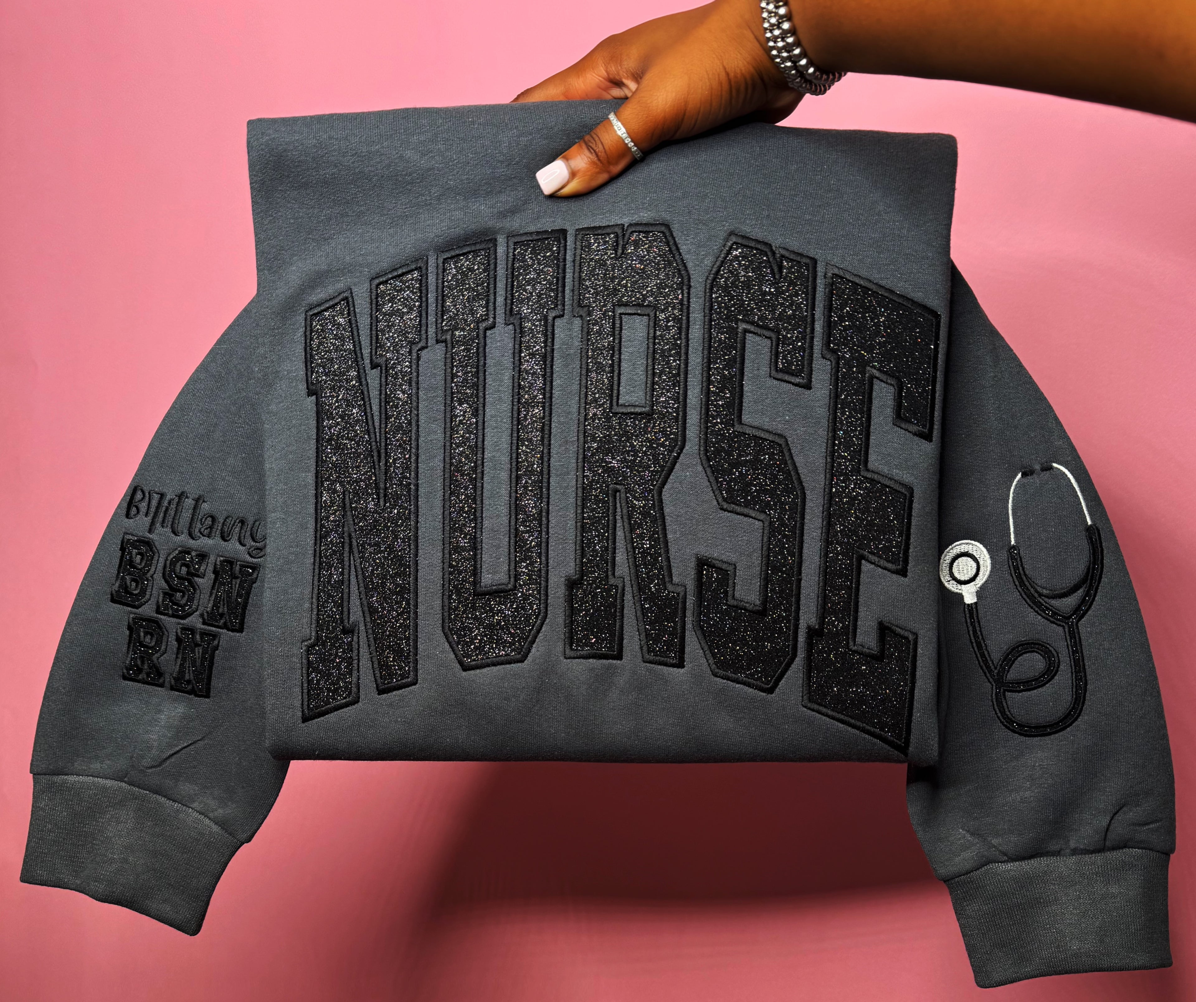 Nurse Glittered Sweatshirt