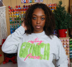 Resting Grinch Face Applique Embroidery Design - 4 Sizes