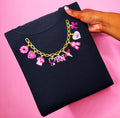 RN Charm Necklace Sweatshirt