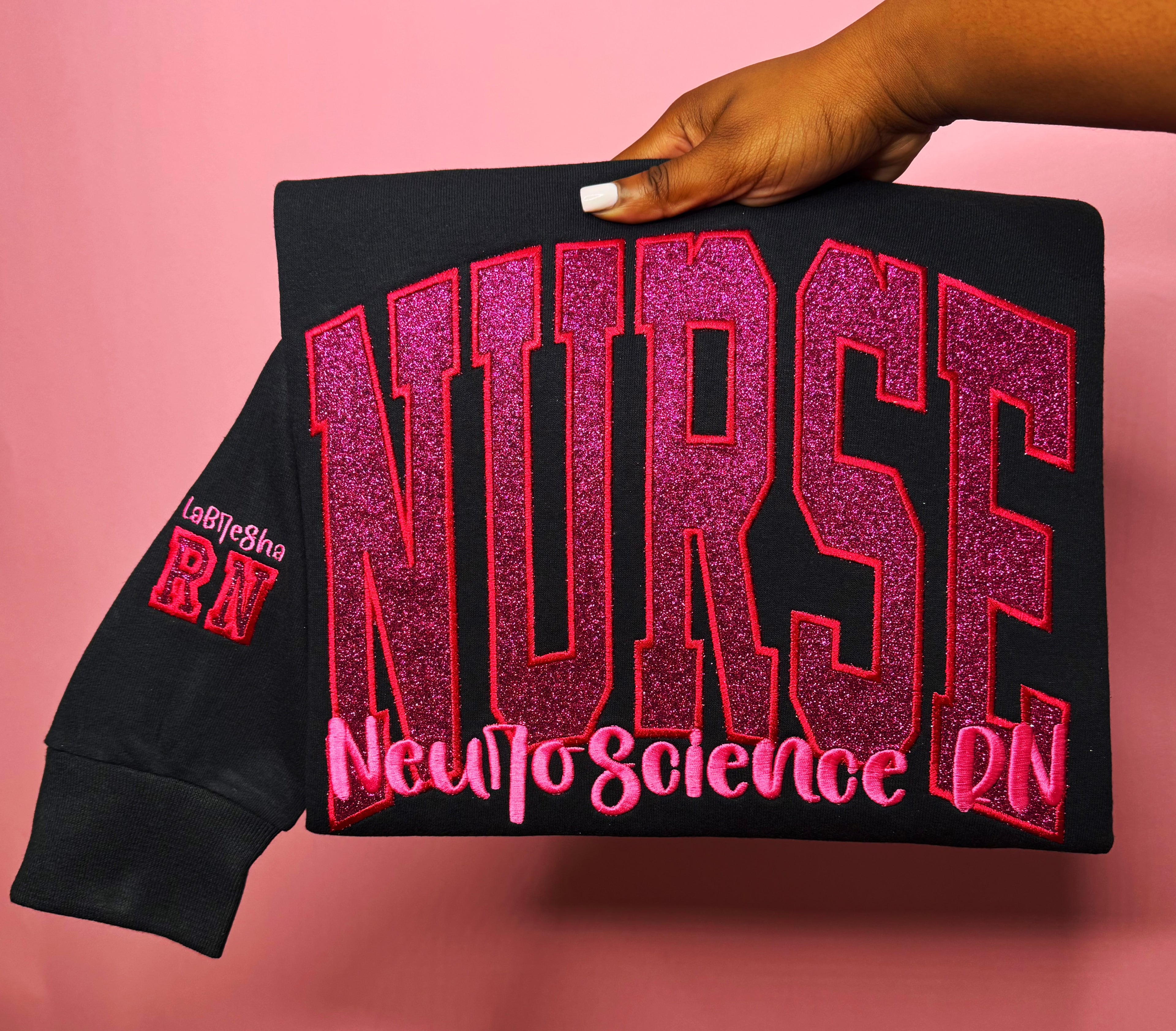 Nurse Glittered Sweatshirt