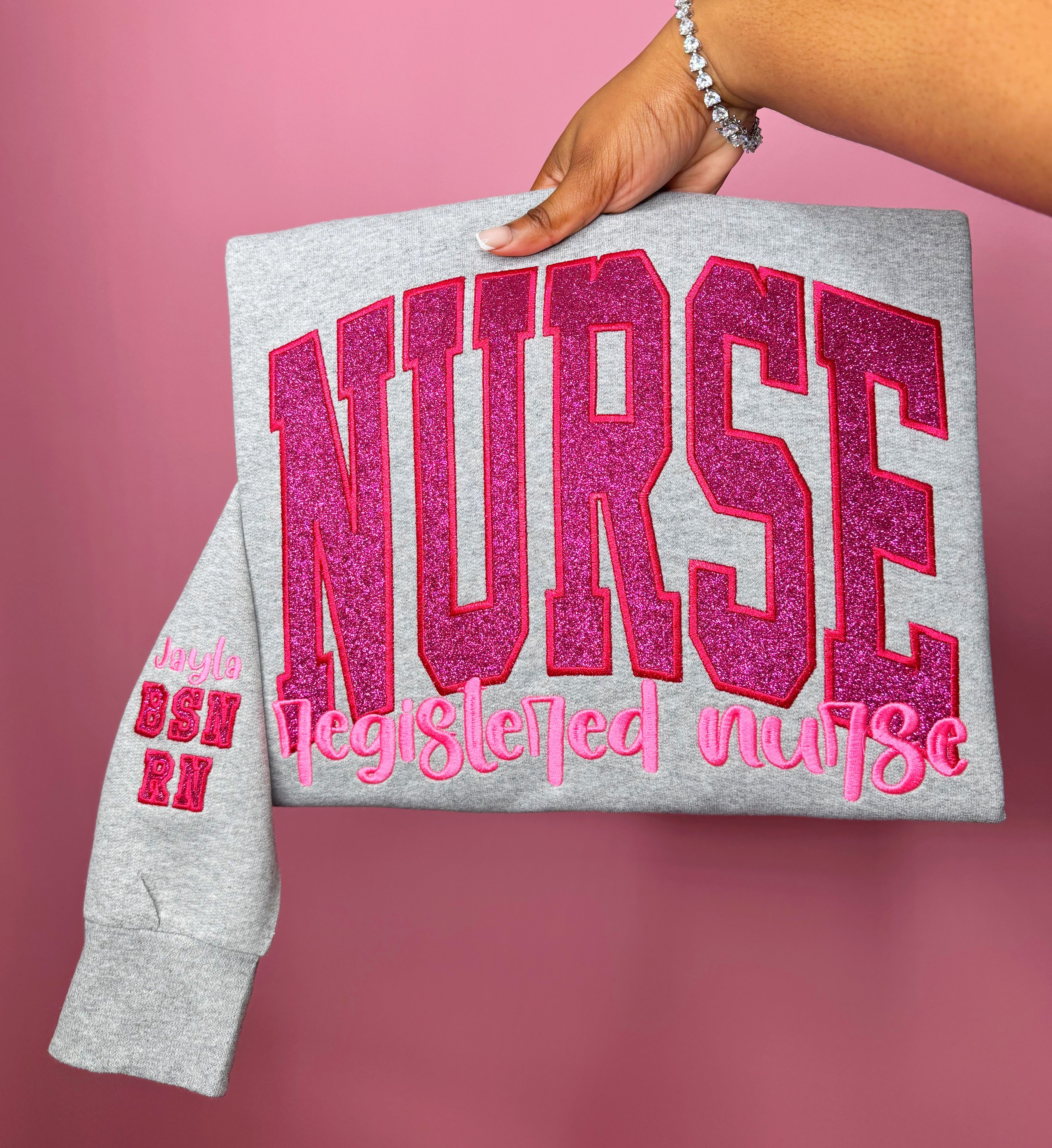 Nurse Glittered Sweatshirt