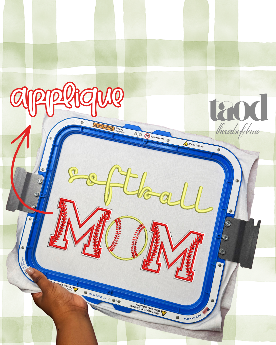 Softball Mom Applique