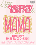 Bubbly Mama Embroidery & Bling SS10 | Template + SVG