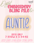 Bubbly Auntie Embroidery & Bling SS10 | Template + SVG