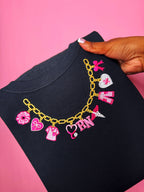 RN Charm Necklace Sweatshirt