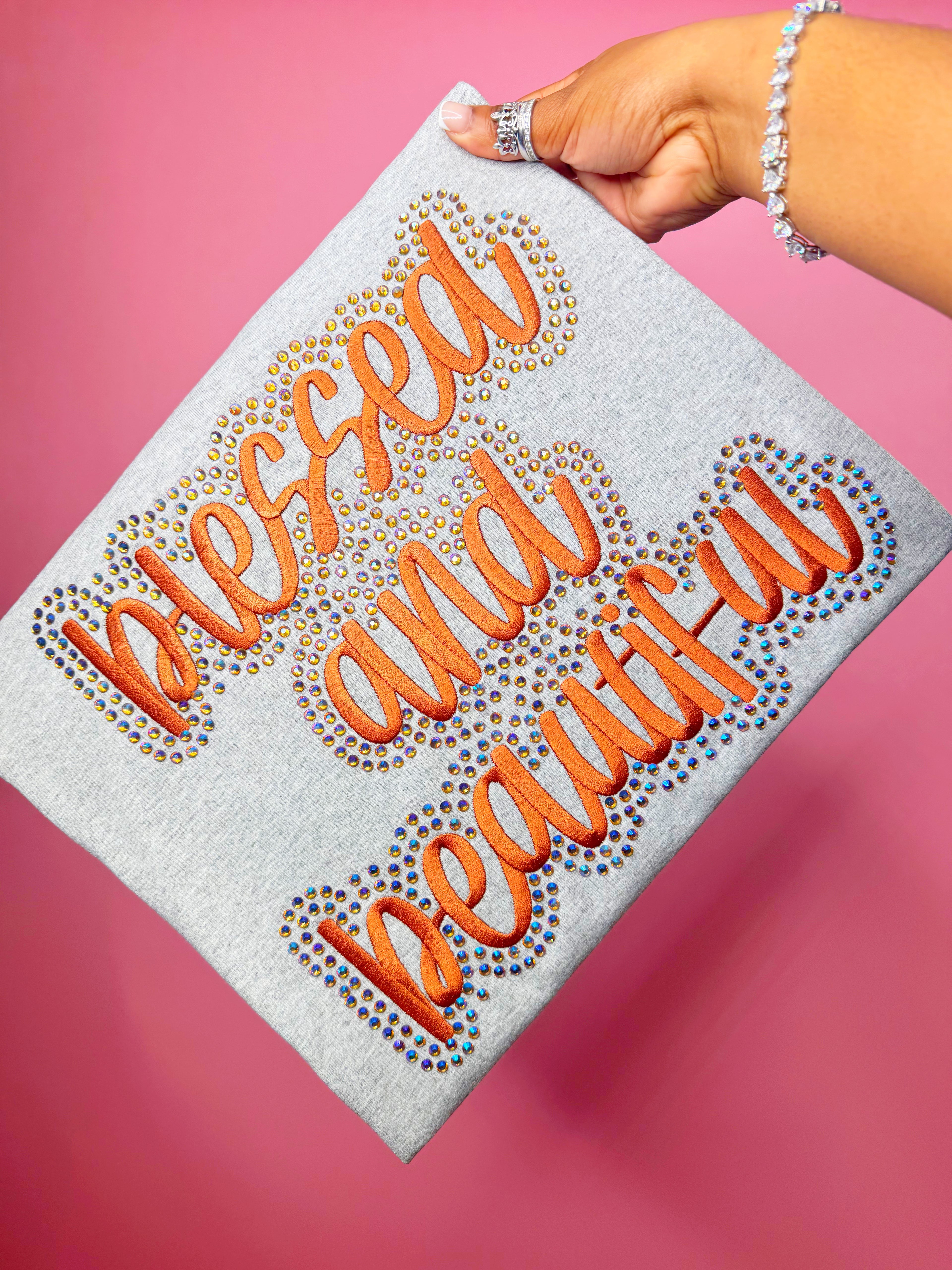 Custom Stitched & Stoned Sweatshirt