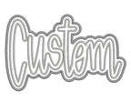 Custom Double Satin Stitch Hand-Lettered Applique Embroidery Design